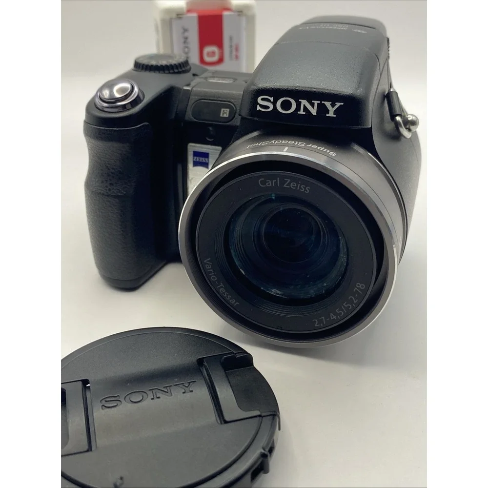Used Sony DSC-H7 Digital Camera 8.1MP 15 Zoom Vintage Compact Camera W Extras B2